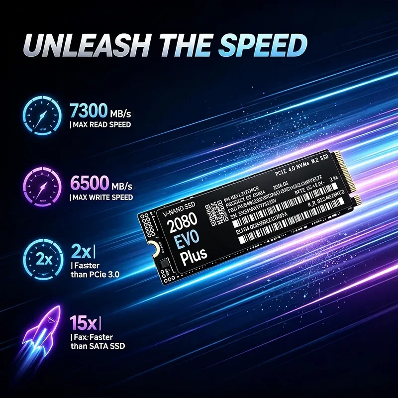 2080 EVO Plus M.2 NVMe 2280 PC – обзор и цена M.2 Nvme 4Tb Pcie 4.0 Ssd